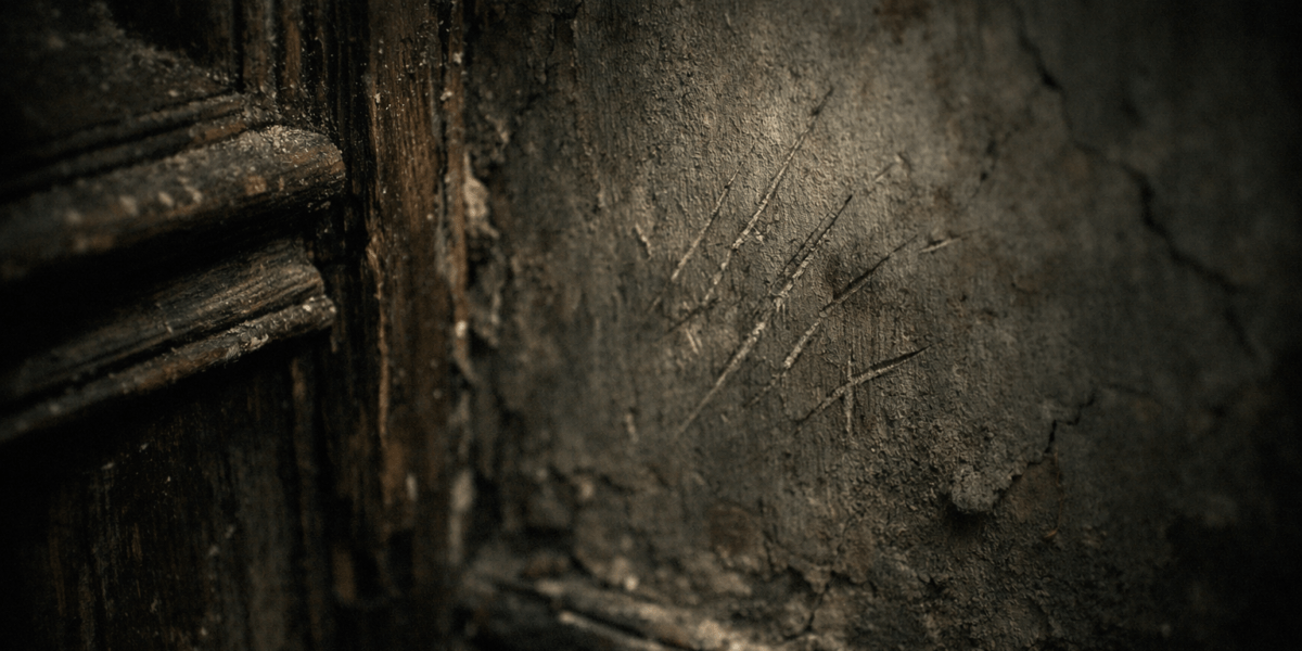 Line at the Landing (14) — journal photograph from Entry #014 of The Dead Journal by Thomas Hale