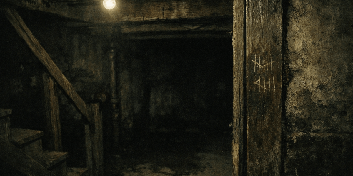 Draft Under the Stairs — journal photograph from Entry #018 of The Dead Journal by Thomas Hale
