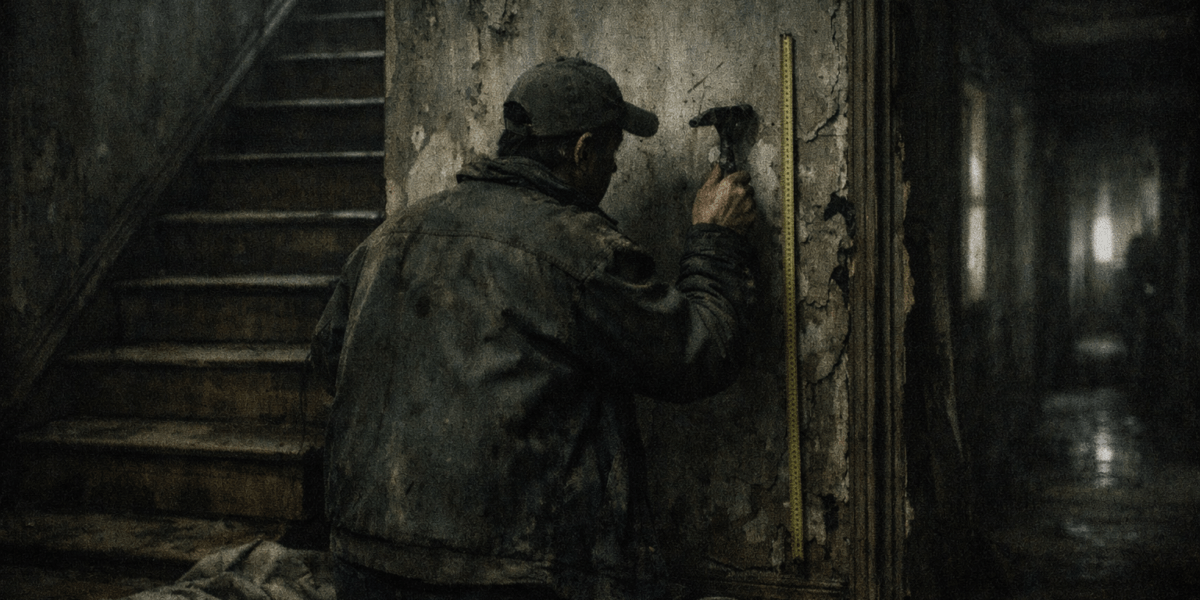 Hollow in the Plan — journal photograph from Entry #033 of The Dead Journal by Thomas Hale