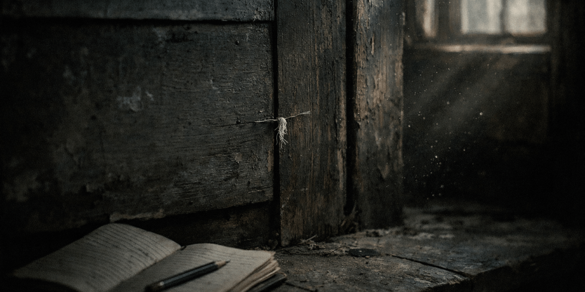 Tell-Tales in the Void — journal photograph from Entry #057 of The Dead Journal by Thomas Hale
