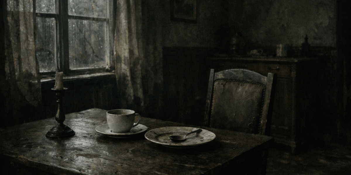 Single Place Setting — journal photograph from Entry #083 of The Dead Journal by Thomas Hale