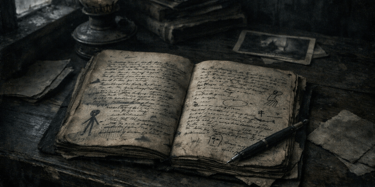 Announced Too Early — journal photograph from Entry #088 of The Dead Journal by Thomas Hale