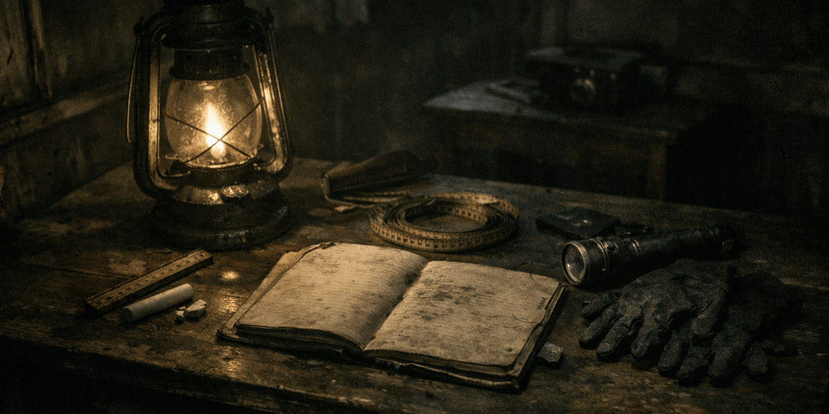 Rules for the Unadmitted — journal photograph from Entry #105 of The Dead Journal by Thomas Hale