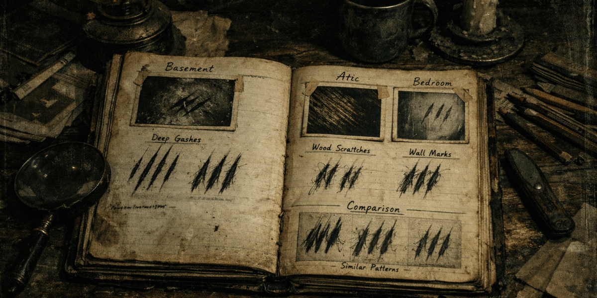 Ledger in the Grain — journal photograph from Entry #203 of The Dead Journal by Thomas Hale