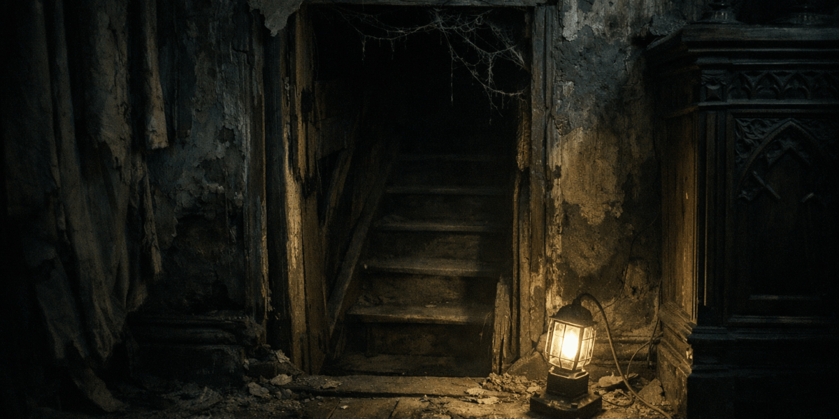 Through the Hollow Step — journal photograph from Entry #152 of The Dead Journal by Thomas Hale