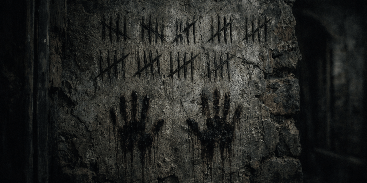 Beneath the Tallies — journal photograph from Entry #232 of The Dead Journal by Thomas Hale