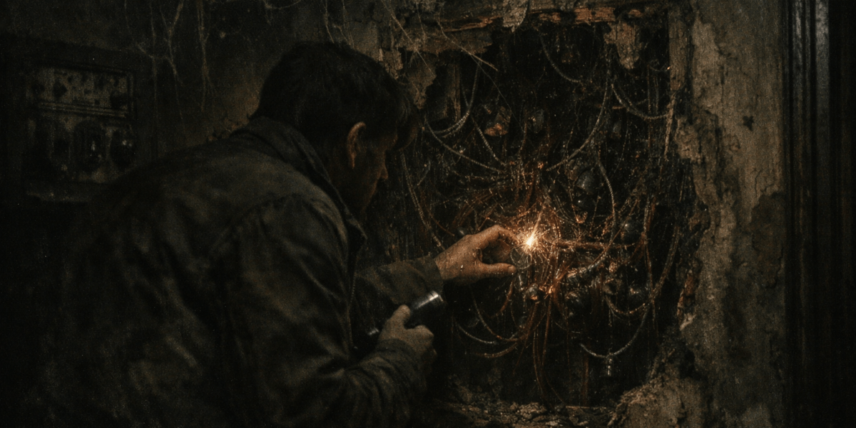 Break in the Circuit — journal photograph from Entry #269 of The Dead Journal by Thomas Hale
