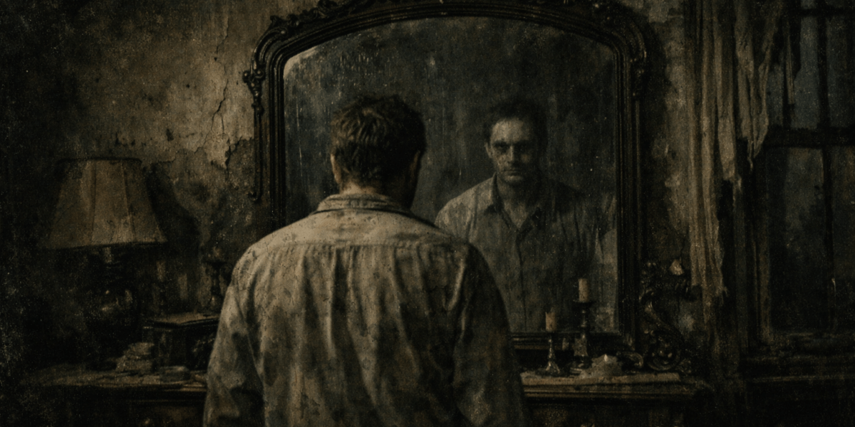 The Back of the Mirror — journal photograph from Entry #175 of The Dead Journal by Thomas Hale