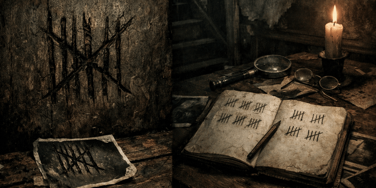 Under the Later Tallies — journal photograph from Entry #181 of The Dead Journal by Thomas Hale