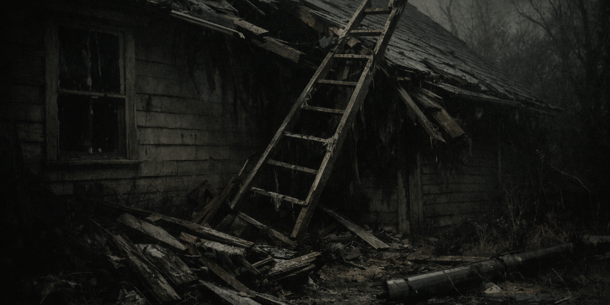 The Angle Beneath — journal photograph from Entry #308 of The Dead Journal by Thomas Hale